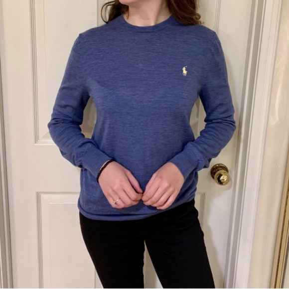 Polo Ralph Lauren Merino Wool Crewneck Sweater M - Picture 4 of 8